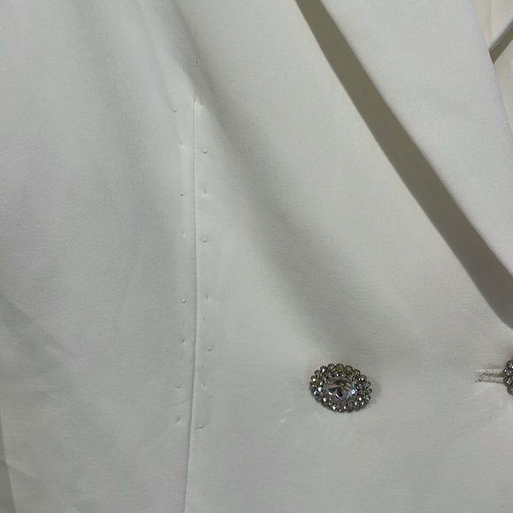 Show me your Mumu Save the Date blazer Dress white size small New - Picture 12 of 12
